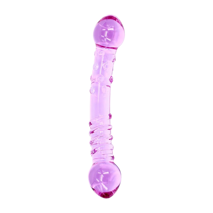 Purple Rain Glass Dildo